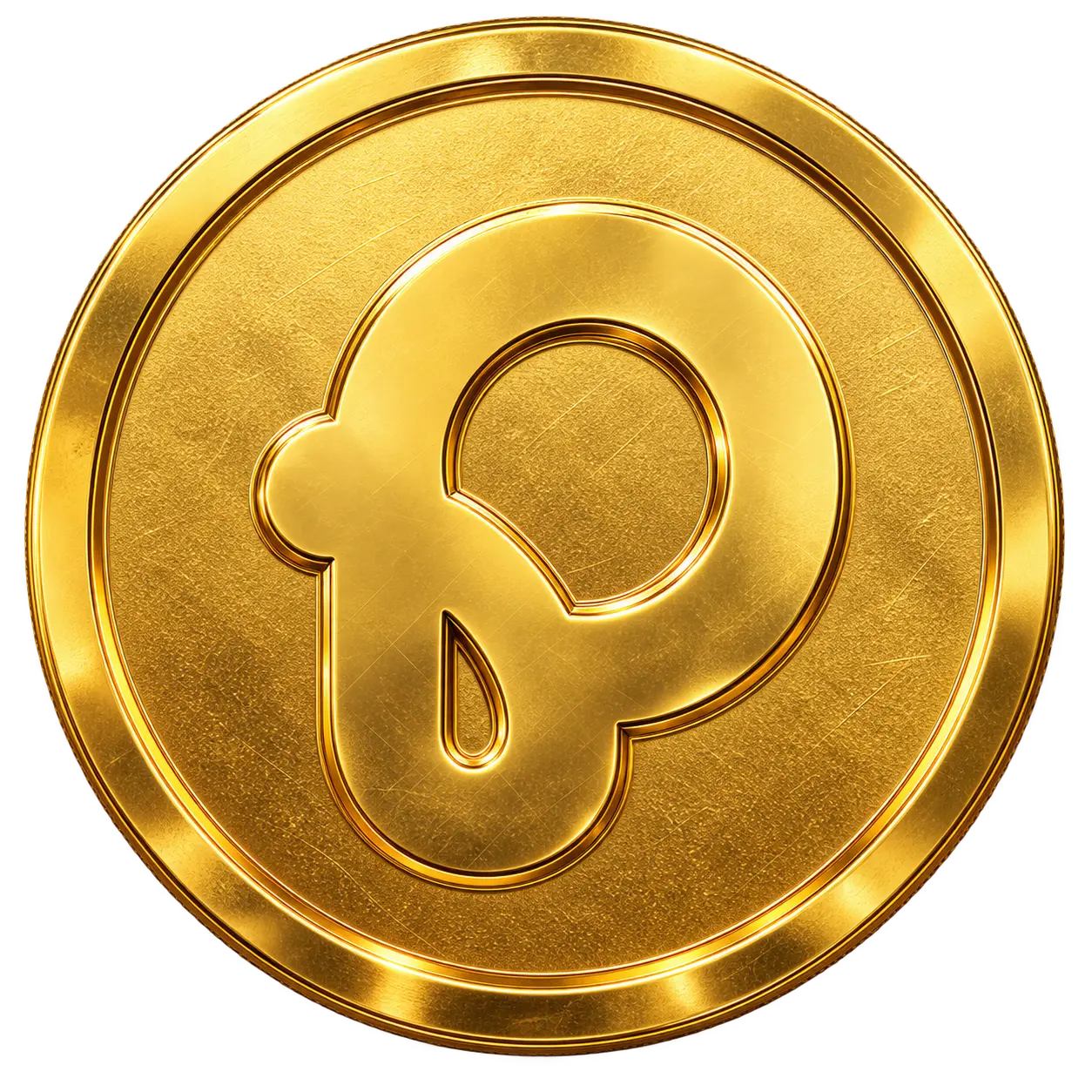 Gold Pinched Coin