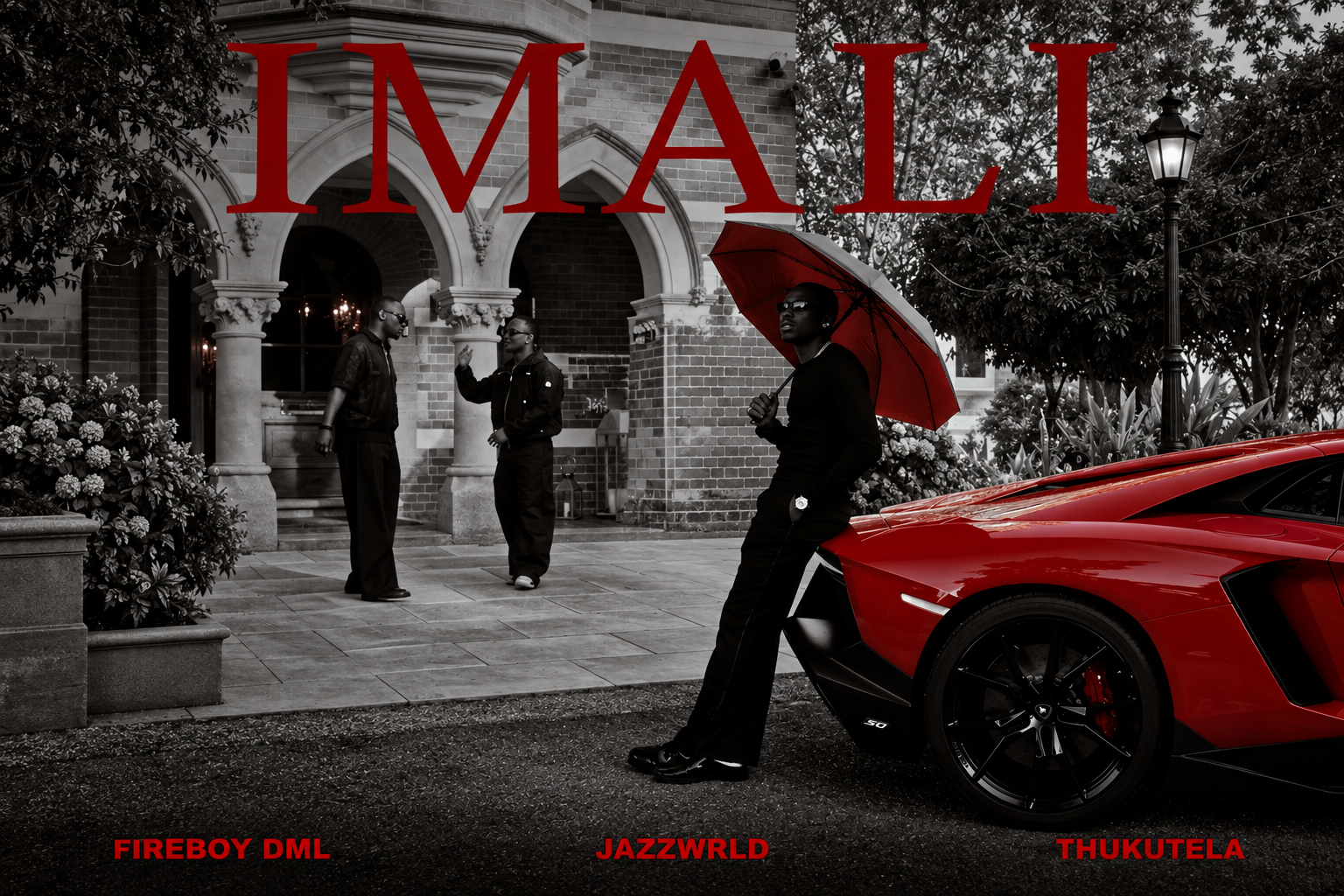 Cover art for Imali, the single by Fireboy DML with JAZZWRLD and Thukuthela (texts)