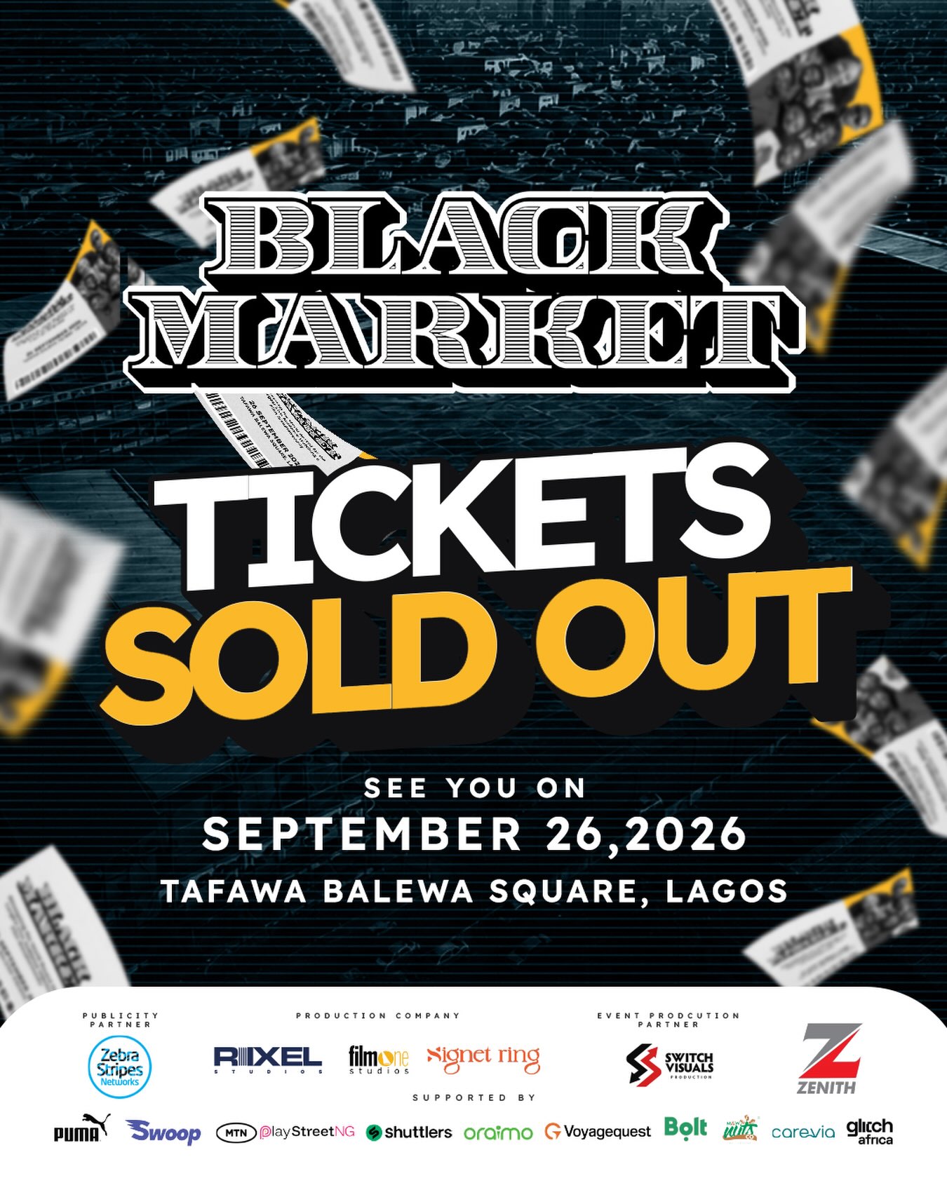 Black Market Tickets Sold out