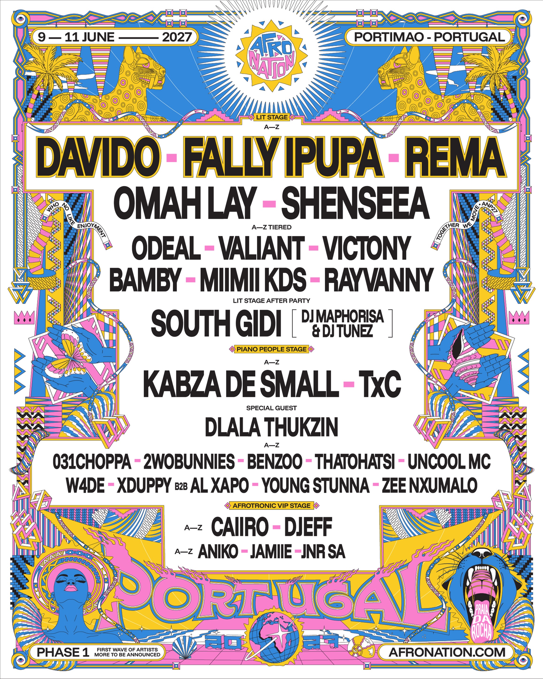 Afro Nation Portugal 2027 lineup