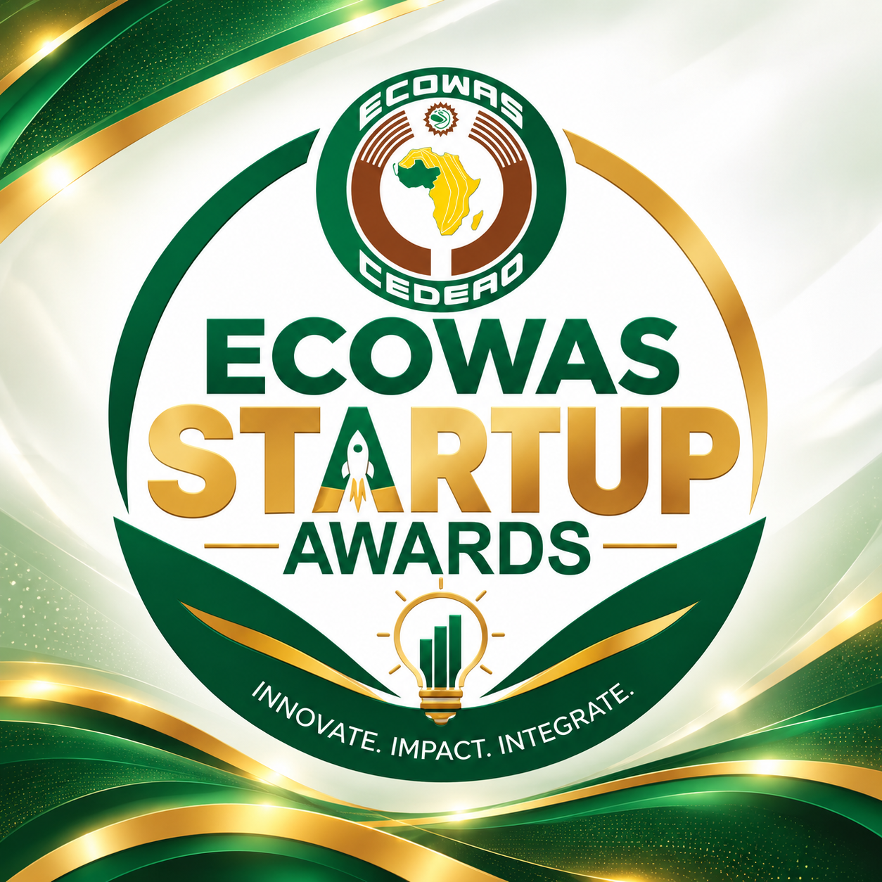 Ecowas startup logo card
