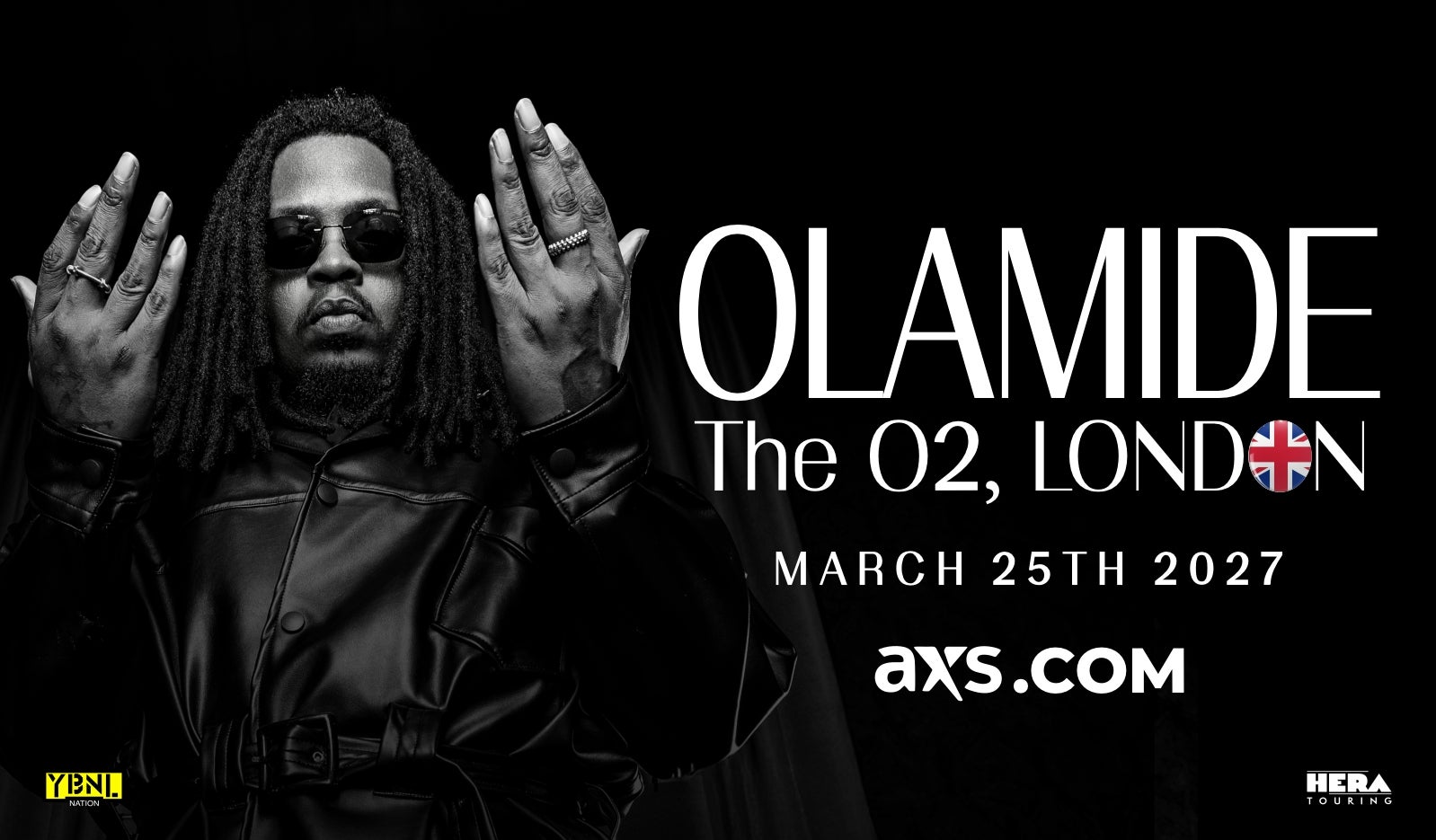 Olamide Announces The O2 Arena for 25th March 2027, With Presales Opening on 21st October
