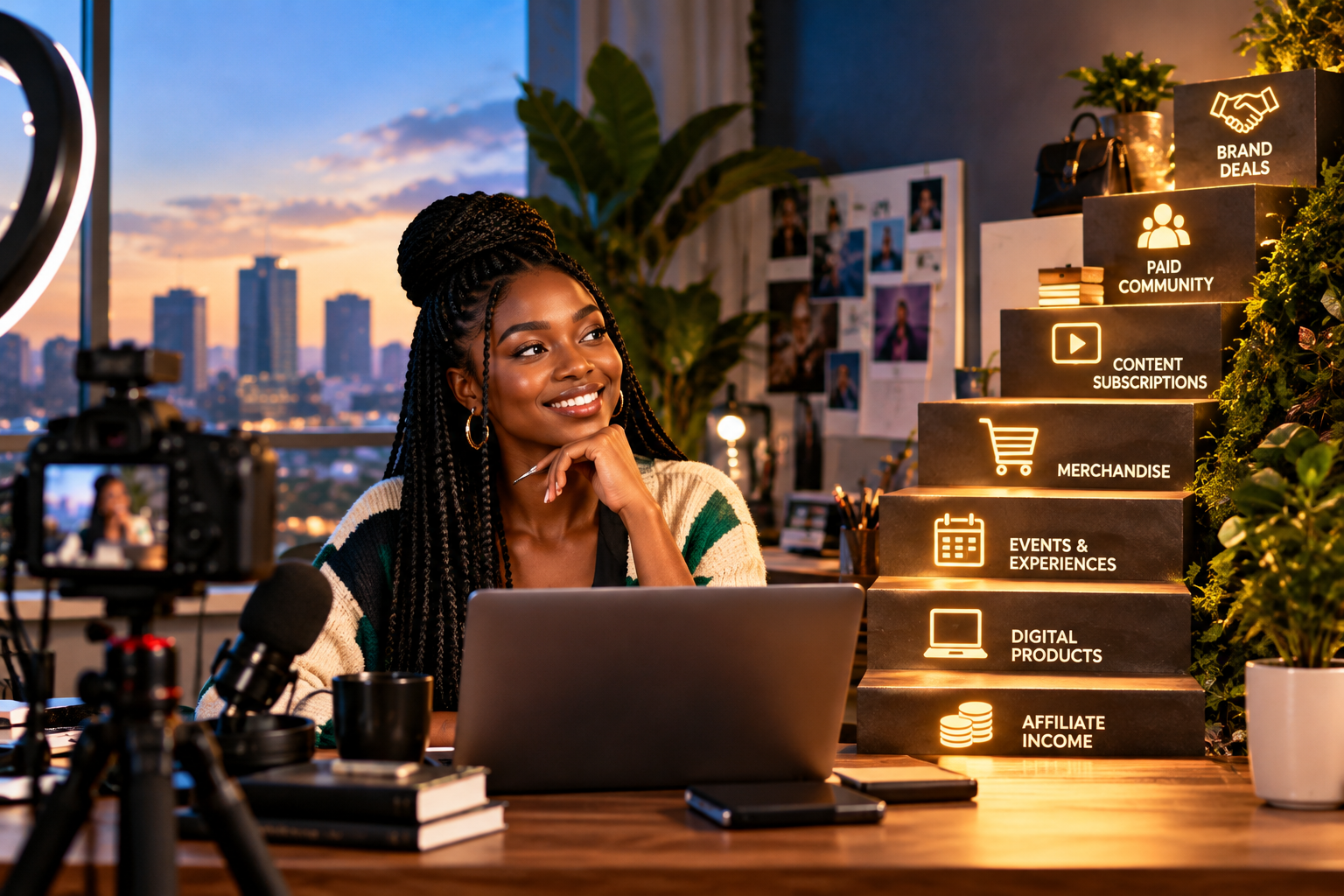 The Creator Income Ladder: How You Can Stop Depending on only Brand Deals as an African Creator