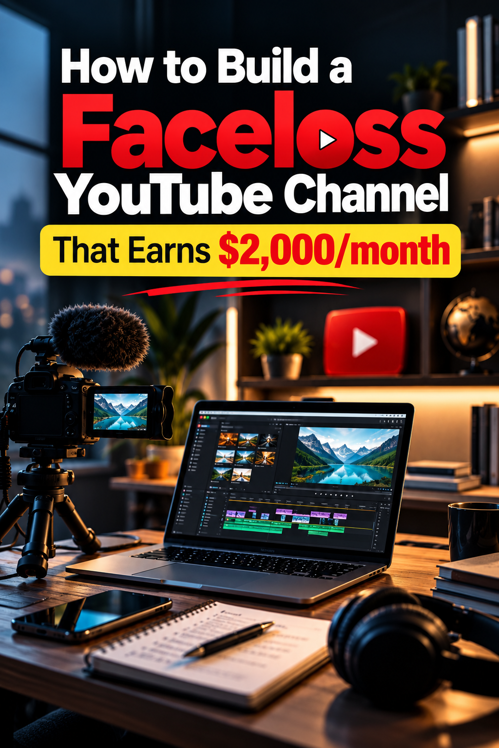 How to Build a Faceless YouTube Channel That Earns $2,000/Month