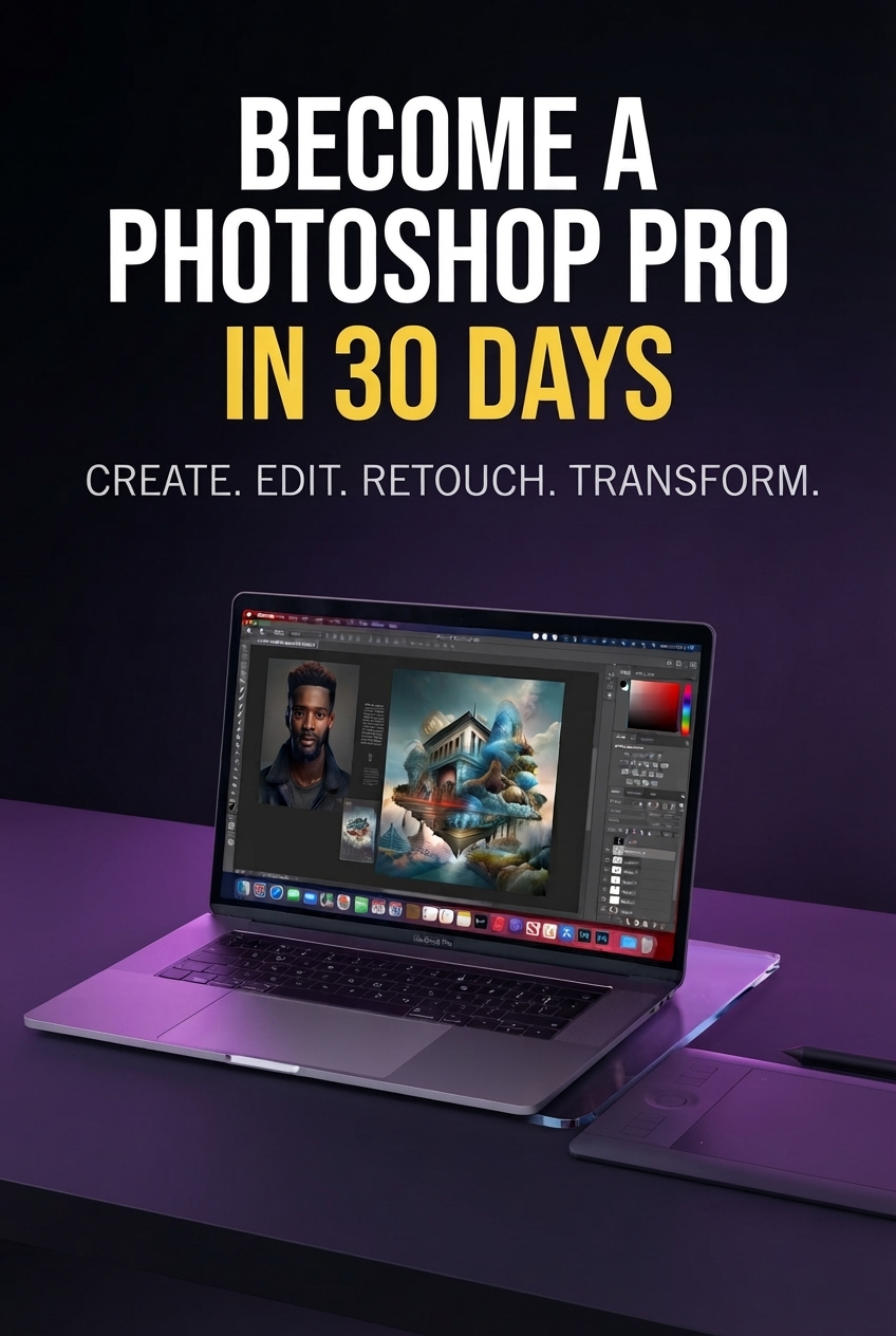 BECOME A PHOTOSHOP PRO IN 30 DAYS